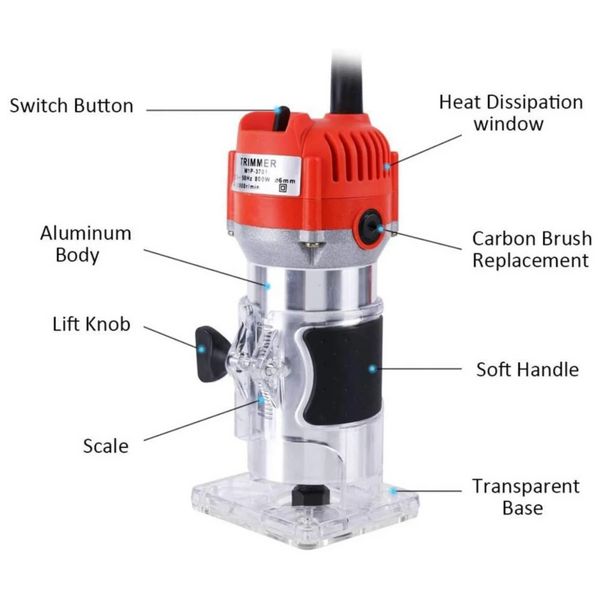 800W Electric Router Wood. 1/4 Inch