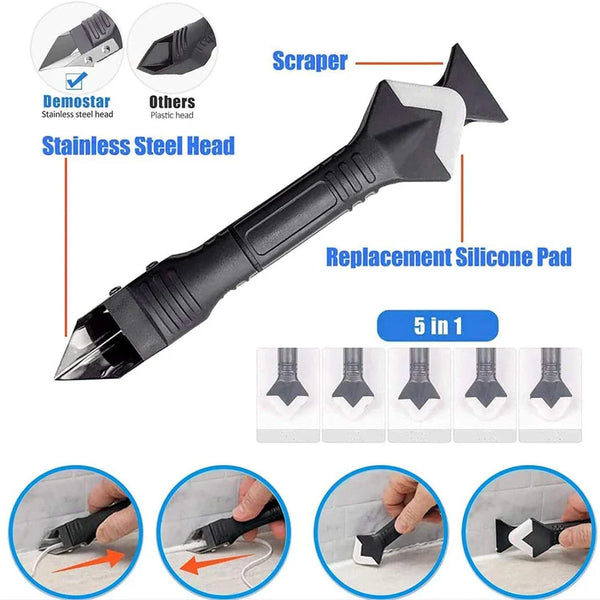 3 IN 1 ULTIMATE CAULKING TOOL + 14 NOZZLES