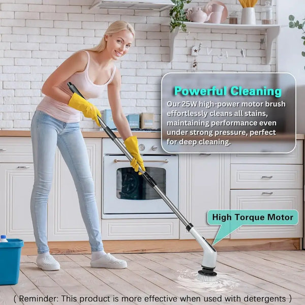 Portable Electric Scrubber Cleaning 7 in 1