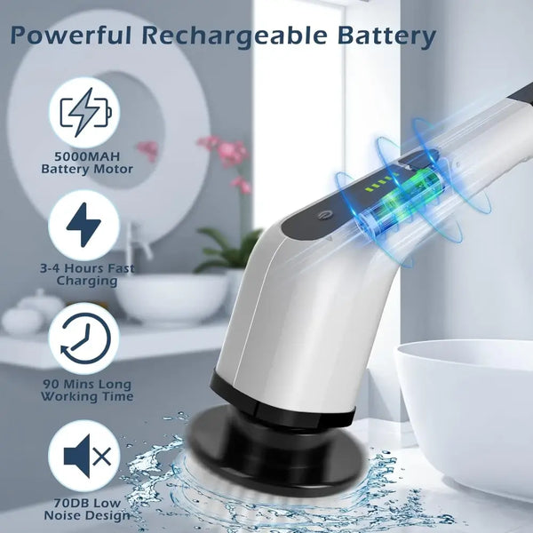 Portable Electric Scrubber Cleaning 7 in 1
