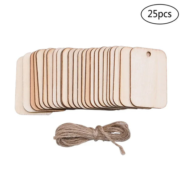 Nature Wood Slice Tags