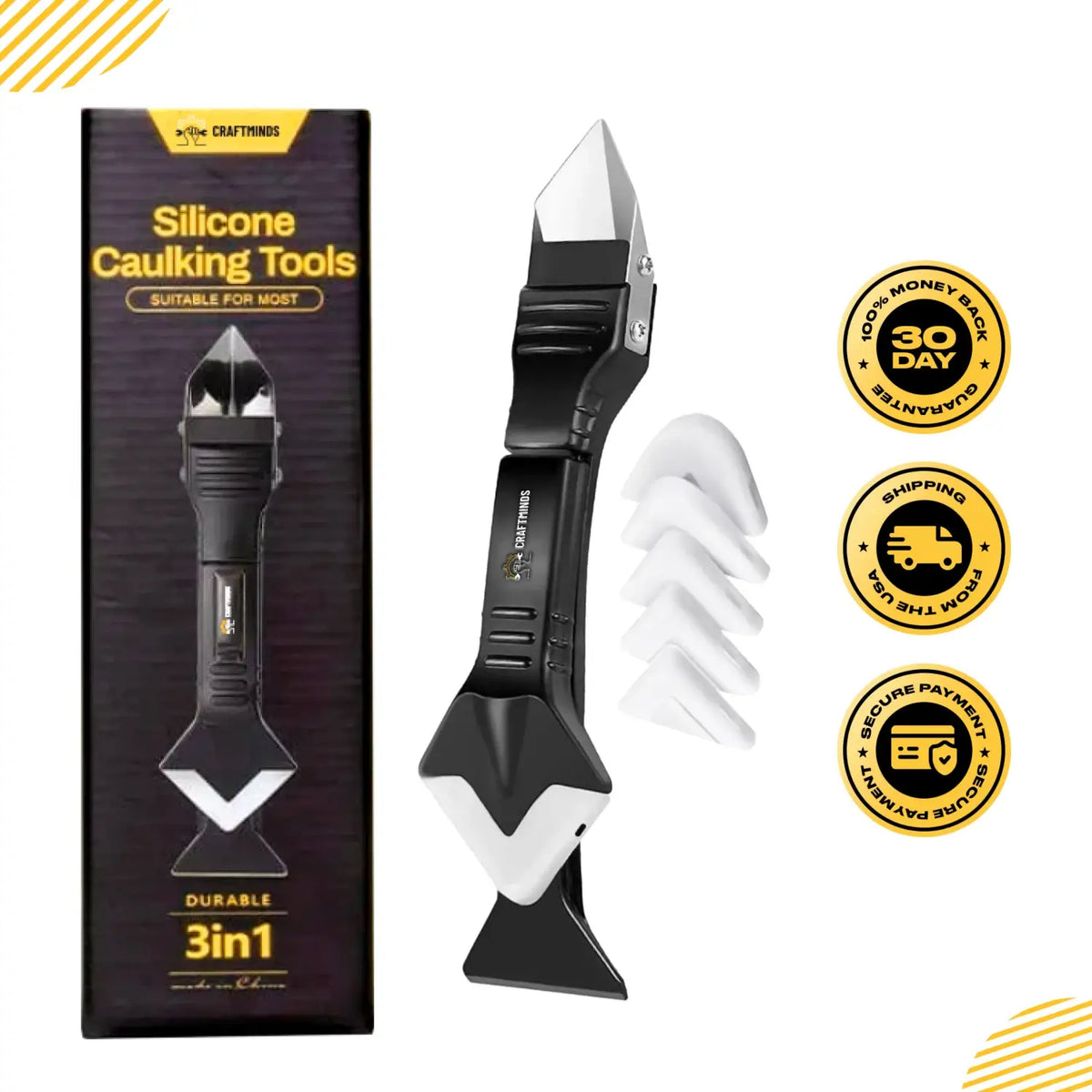 3 IN 1 ULTIMATE CAULKING TOOL