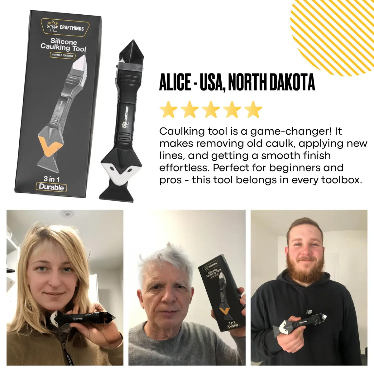 3 IN 1 ULTIMATE CAULKING TOOL