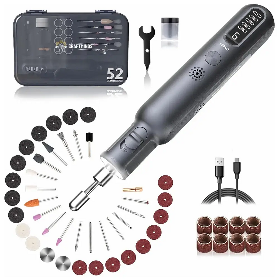 8V Mini Electric Grinder 52pcs 80W
